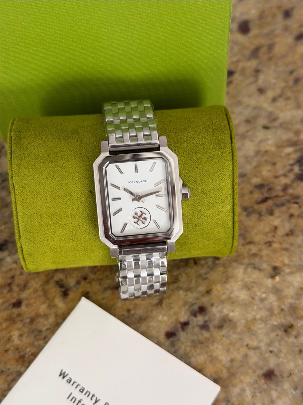 Tory Burch Robinson TBW1510 Ivory Dial Silver Bracelet 27MM
Silver Womens Watch